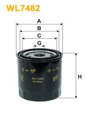 WIX FILTERS wl7482 -  Масляный фильтр